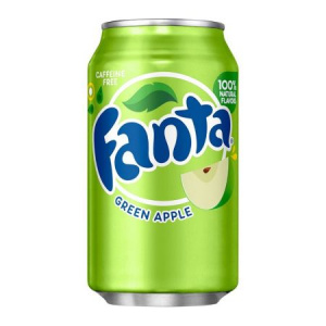 Газ.вода Fanta Green Apple (Фанта Зеленое Яблоко) 0,355 ж\б