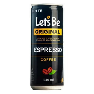 Кофе Lotte Let's be Espresso 240 мл ж/б