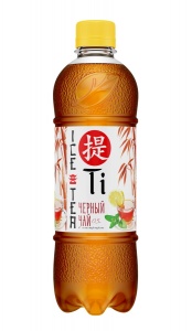 Холодный чай Ti чёрный с соком лимона 0,5л ПЭТ (М)