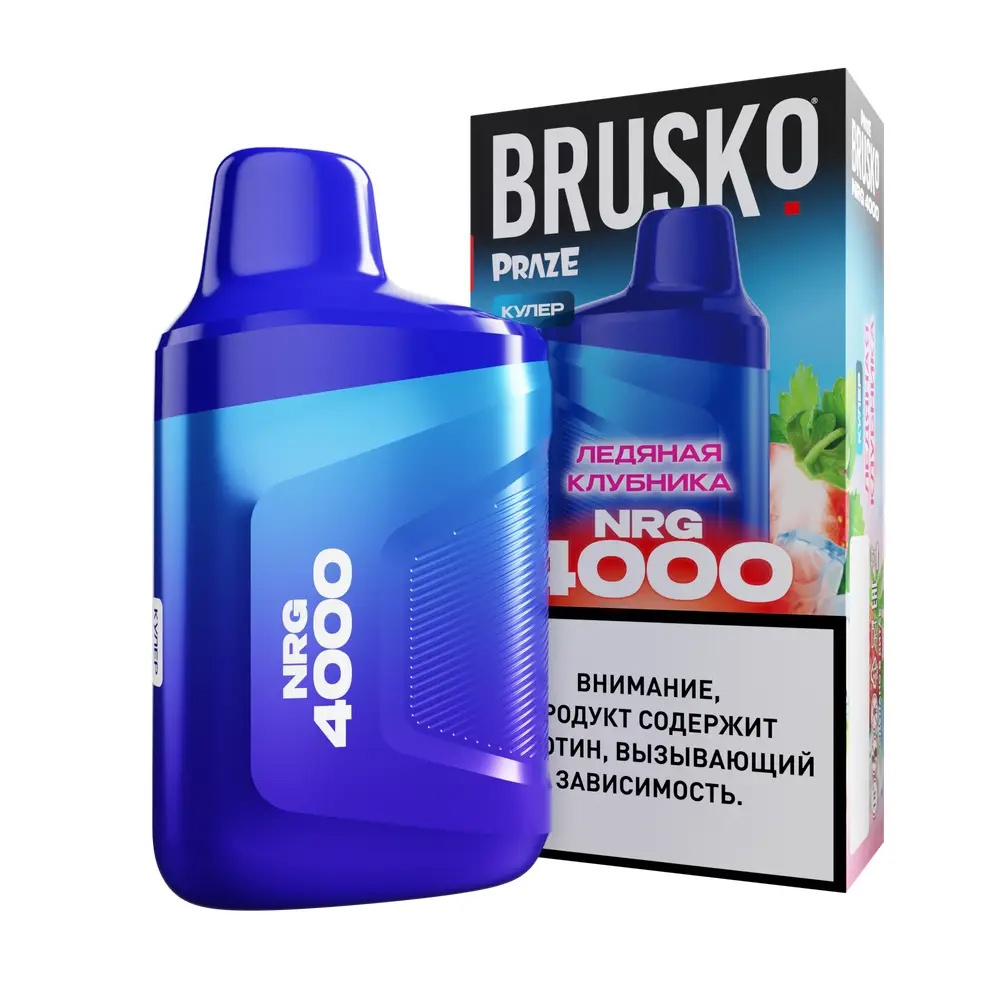 Одноразовый Pod Brusko NRG4000 - Ледяная клубника