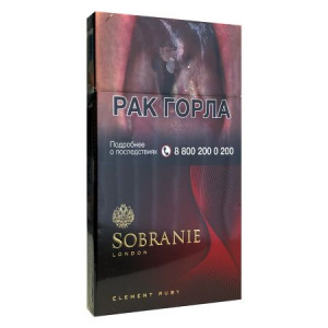 Сигареты с/ф SOBRANIE ELEMENT RUBY SUPERSLIMS МТ