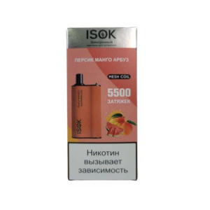 Одноразовый Pod ISOK BOXX 5500 - Персик манго арбуз