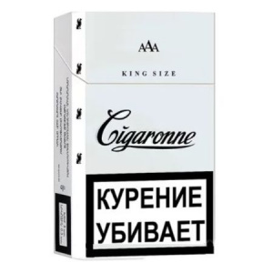 Сигареты с/ф Cigaronne Кing Size White 84mm 