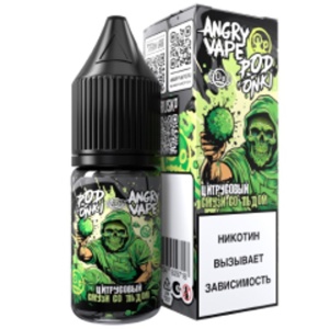 Жидкость ANGRY VAPE&PODONKI Salt - Цитрусовый Смузи со Льдом, 10 мл