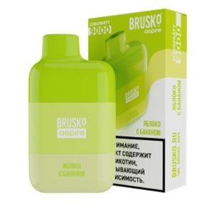Одноразовый Pod BRUSKO LONGPARTY 9000 - Яблоко с бананом