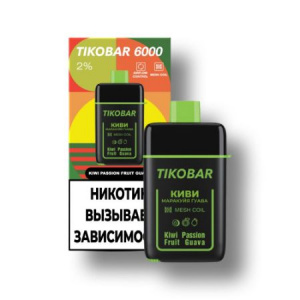 Одноразовый Pod TIKOBAR 6000 - Kiwi Passion Fruit Guava