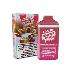 Одноразовый POD Monster Bars 6000 - Strawberry Kiwi Pomegranate Ice