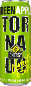 Энерг.напиток TORNADO Energy Green Apple  0.45л ж/б