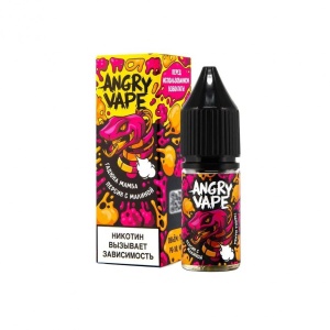 Жидкость Angry Vape Salt - Гадюка Мамба (персик с малиной), 10 мл МТ