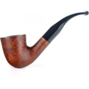 Трубка курительная Pipe № 17 бук изогнутая, фильтр 9мм, подставка, чехол