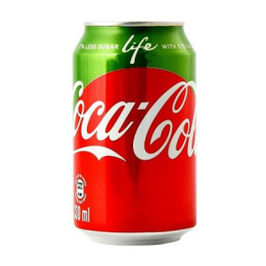 Газ.вода Coca-Cola Life (Кока-Кола Лайф) 0,355 ж\б