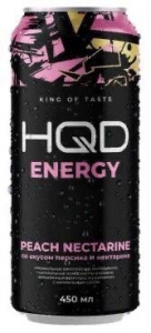 Энерг.напиток HQD Energy Peach Nectarine 0,45л ж/б