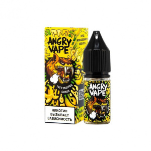 Жидкость Angry Vape Salt - Тигр Матрац (Банан), 10 мл