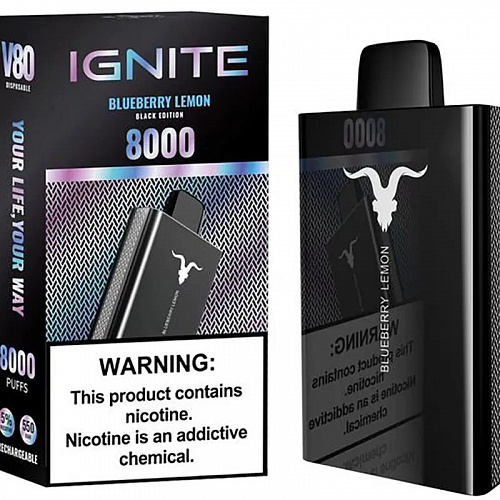 Одноразовый Pod IGNITE 8000 V80- Blueberry Lemon