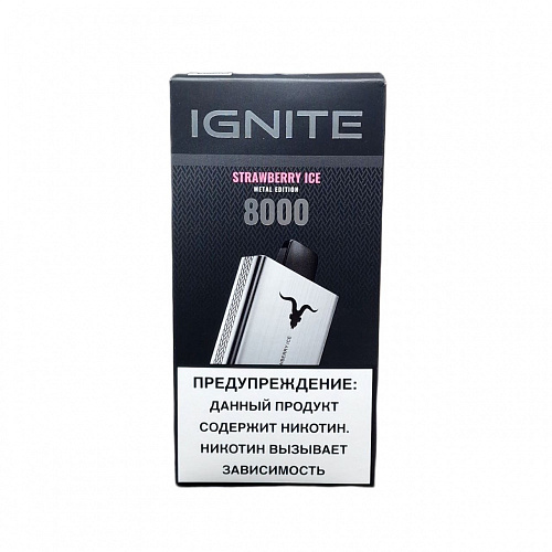 Одноразовый Pod IGNITE 8000 V80 - Strawberry Ice