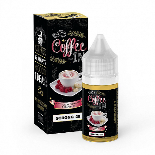 Жидкость COFFEE-IN Salt - Latte White Chocolate&amp;Raspberry