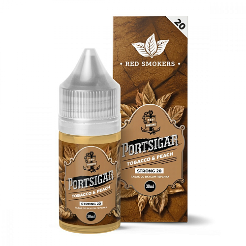 Жидкость PORTSIGAR Salt - Tobacco&amp;Peach, 30 мл